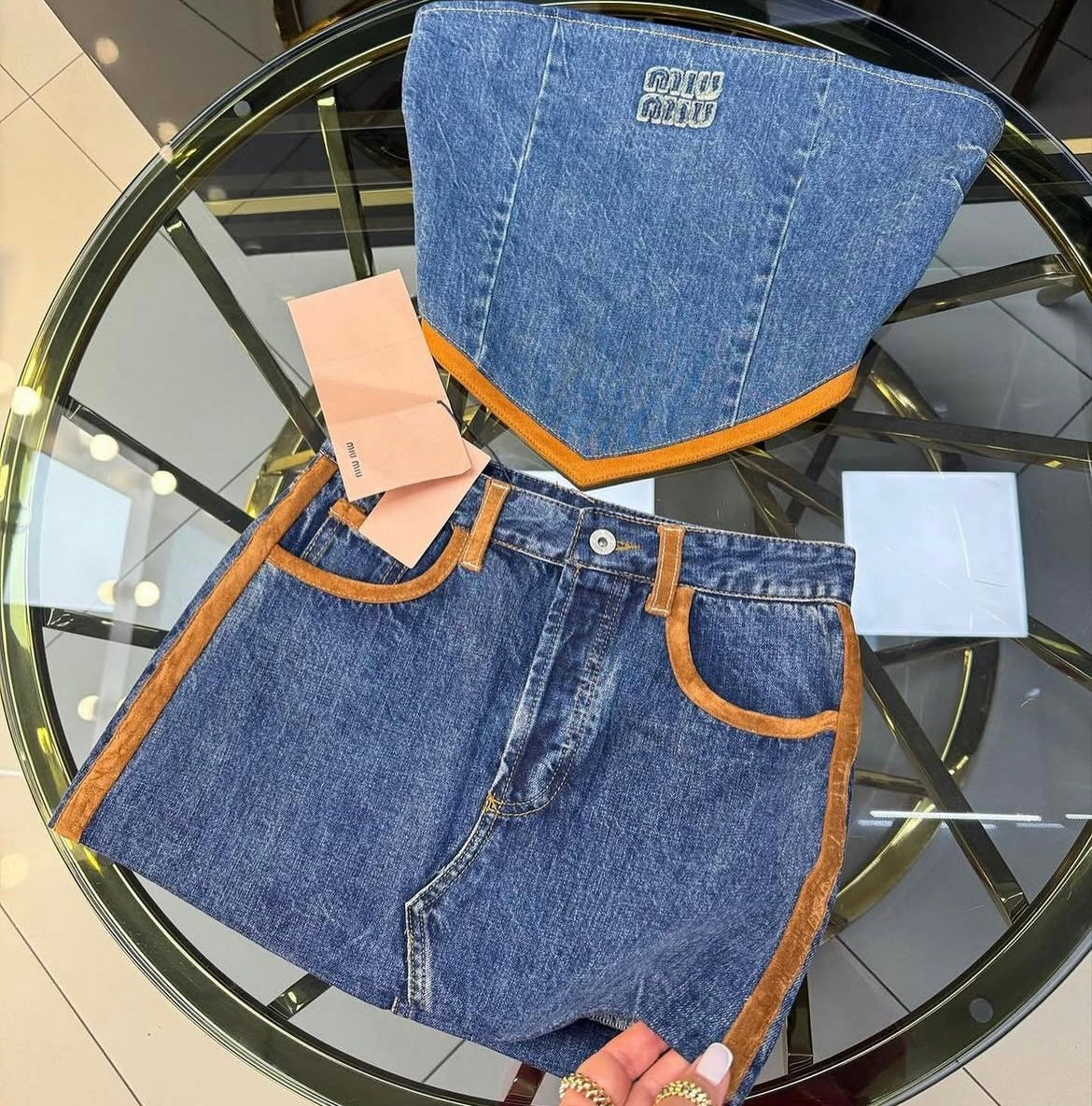 miu denim set
